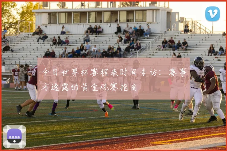 今日世界杯赛程表时间专访：赛事方透露的黄金观赛指南